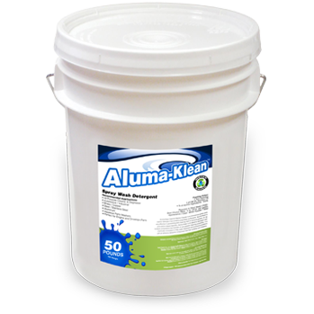 Con el detergente Aluma-Klean, usted podrá de ahora en adelante eliminar manchas, aceite y grasas con facilidad.
