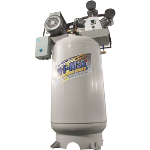 El compresor de aire  LS7580V-501 de 7-1/2 Hp, está certificado por ASME y fue diseñado con una bomba de tres cilindros para extrema resistencia