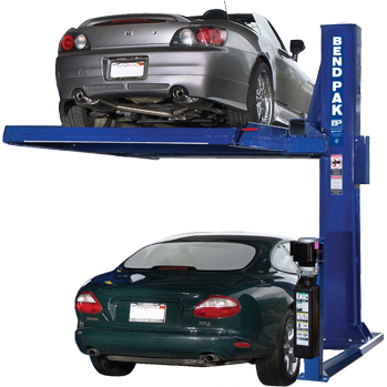 El PL-6000X un elevador de estacionamiento apilable para autos de la marca BendPak.