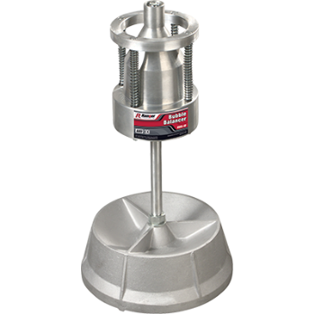 Este balanceador portátil de neumáticos es capaz de balancear rines que tengan un hoyo central de   1-1/2” hasta 4-1/2”.
