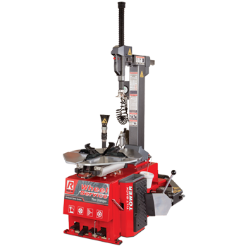 R76LT es una desmontadora de neumáticos con torre de asistencia de energía individual y con capacidad de manejar una amplia variedad de ruedas con extremo cuidado.