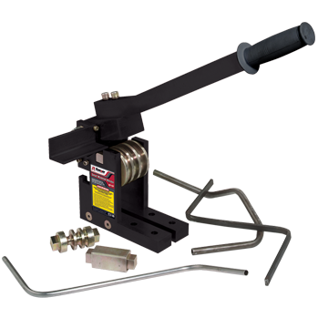 La dobladora RB-1ST es ideal para la creación de soportes y ganchos. Ideal para centros especializados de silenciadores o mufflers de carros.