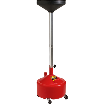 El recolector de aceite usado RD-8G es un equipo de drenaje de fluidos que cuenta con un tanque estable y un embudo ancho para evitar derrames.