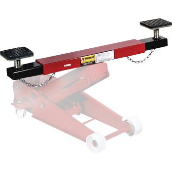 El adaptador de barra transversal para gatos de taller RST-2TCB le proporciona más estabilidad a la hora de levantar.