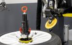 Desmontadora de neumáticos RV1 con soporte de rueda