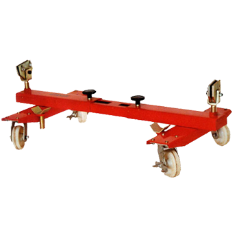 El Dolly para carros RCD-1V se adapta fácilmente a la mayoría de marcas y modelos de coches y su altura y ancho son ajustables.