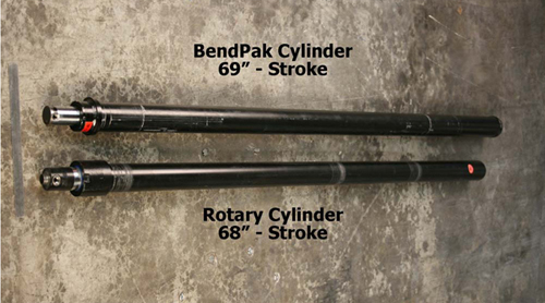 Rotary BendPak Cylinder Comparison