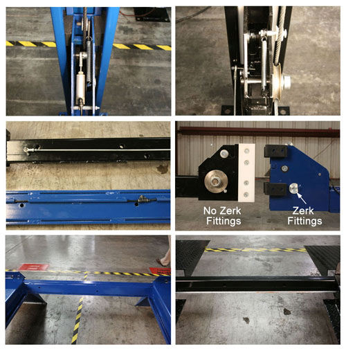 Características de elevadores BendPak vs. Direct Lift