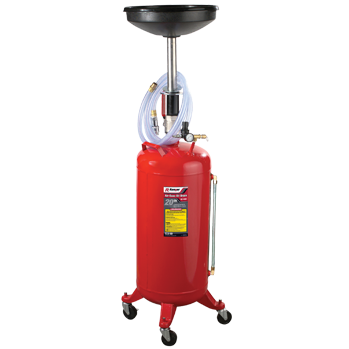 El recolector de aceite usado automotriz RD-20SE de capacidad de 20 galones/75 litros, cuenta con un tanque amplio y estable para evitar volcaduras. Equipo para Lubricentro.