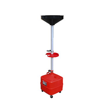 El recolector de aceite usado RD-9G es un equipo de drenaje de fluidos que cuenta con un tanque estable y un embudo ancho para evitar derrames.