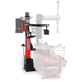 Con la ayuda de la torre de asistencia de energía, ahora usted podrá realizar sus trabajos de montaje y desmontaje de neumáticos en un abrir y cerrar de ojos.
